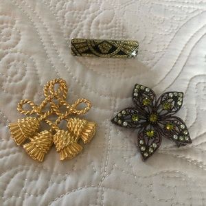 3 different Brooches